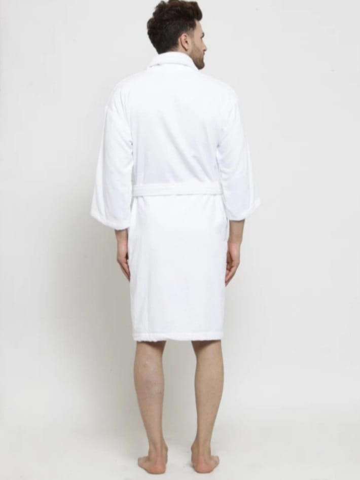 DREAM-CITY Men's Cider Design Fashionable Bathrobe